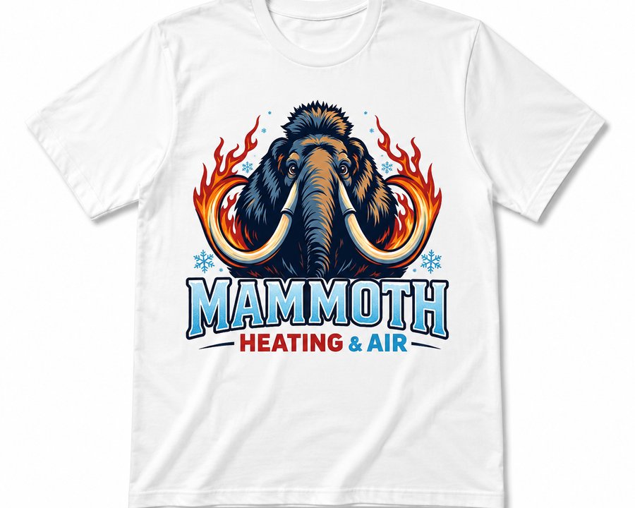 White t-shirt with Mammoth Logo